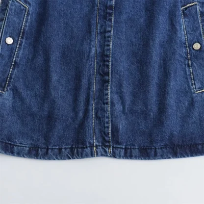 Loose Fit Casual Denim Jacket - Image 6