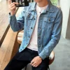 Slim Fit Buttoned Denim Jacket - Image 5