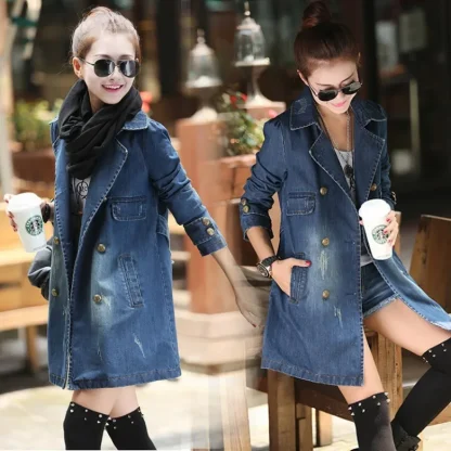 Women's Mid Length Denim Jacket