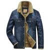 Men's Thick Fleece Denim Jacket - Image 2