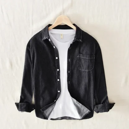 Men's Casual Denim Jacket - Image 5