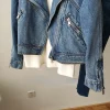 Casual Oversized Zip Denim Jacket - Image 5